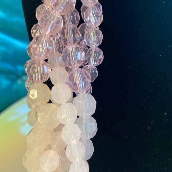 Blush Pink & White Ombré Twisted Strands Necklace from Sugarfix by BaubleBar - Picture 3 of 4